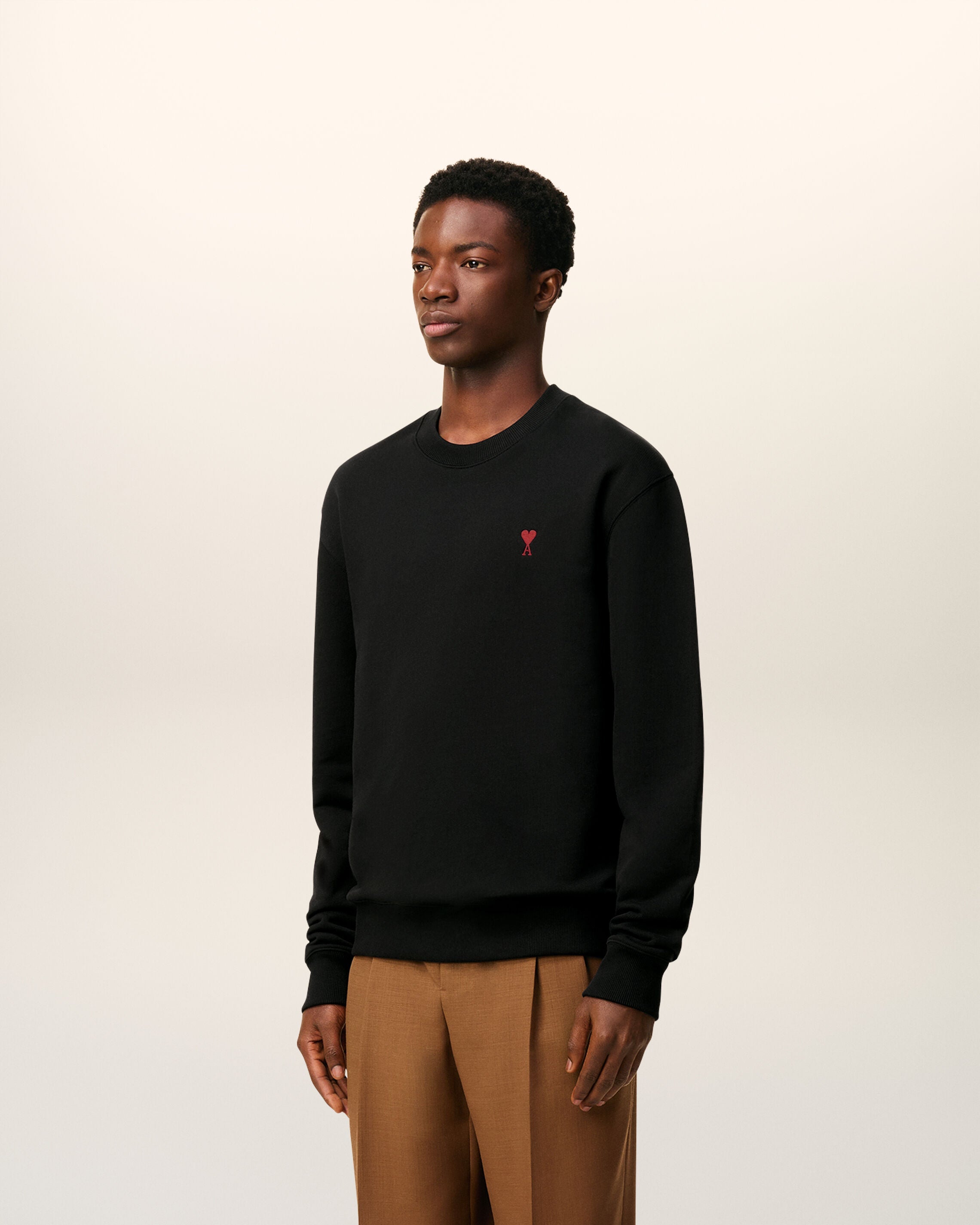 Sweatshirt Noir Ami de Coeur En Coton