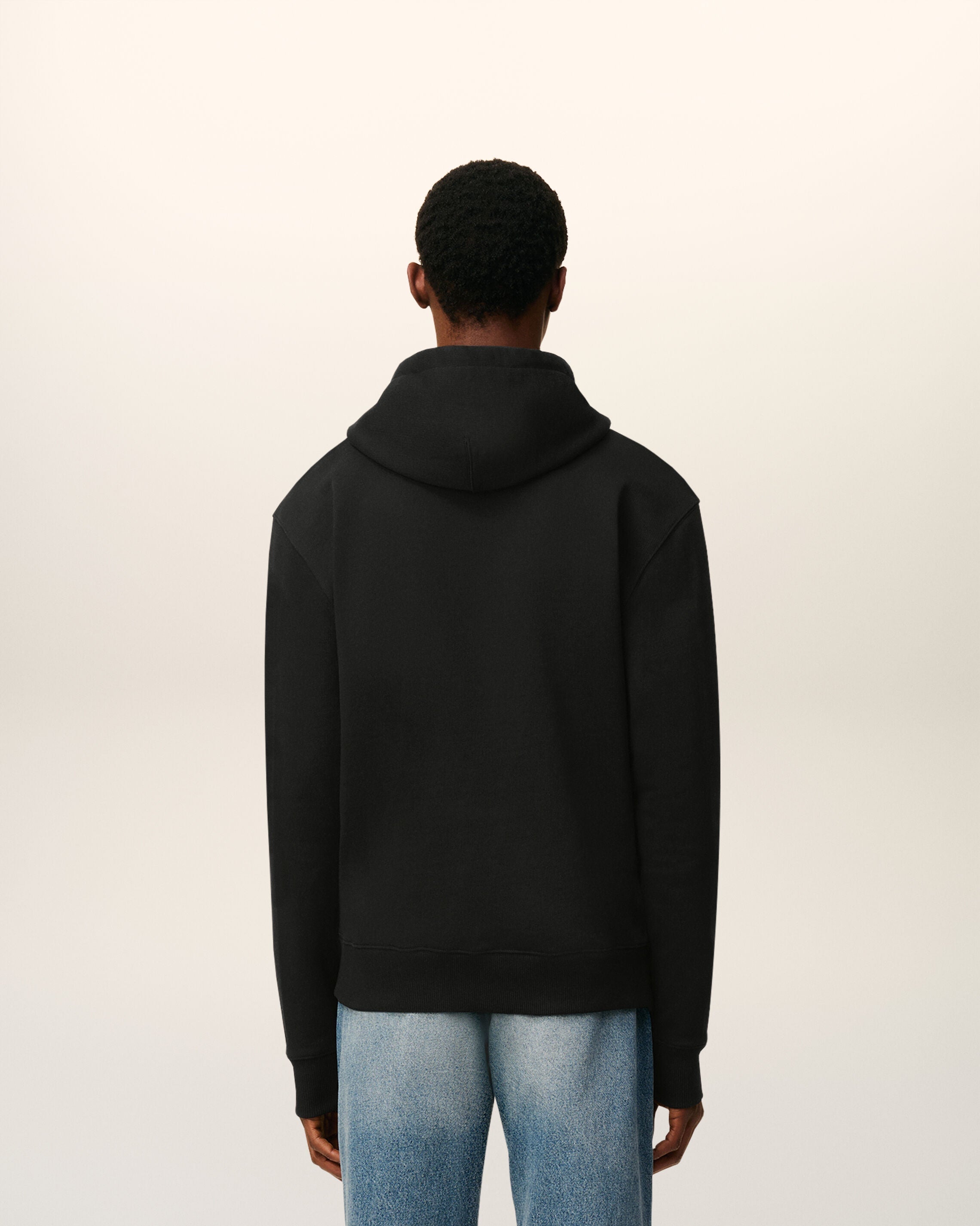 Hoodie Noir Ami de Coeur En Coton