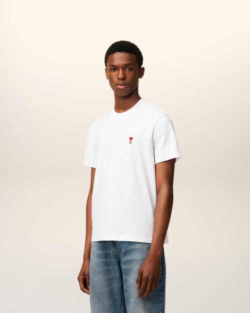 T-Shirt Blanc Ami de Coeur En Coton