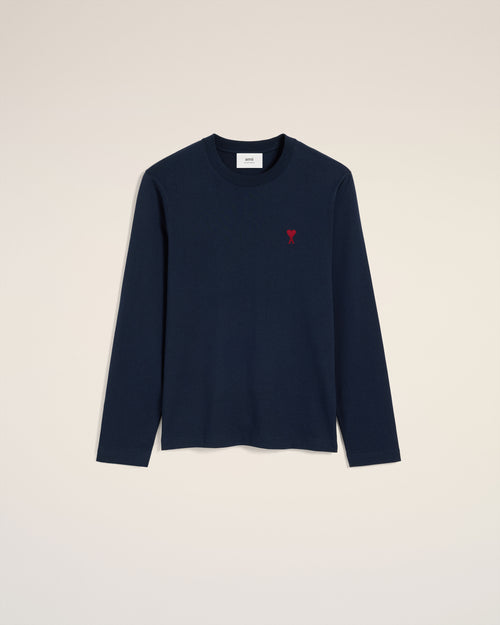 T-Shirt Bleu Marine Ami de Coeur En Coton