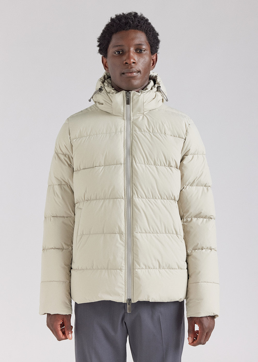 Doudoune à capuche amovible Pyrenex Spoutnic bleu marine