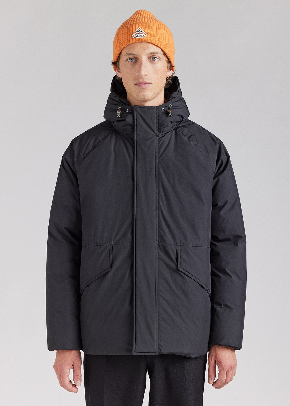 Parka courte homme Pyrenex Covert en duvet naturel Deep khaki