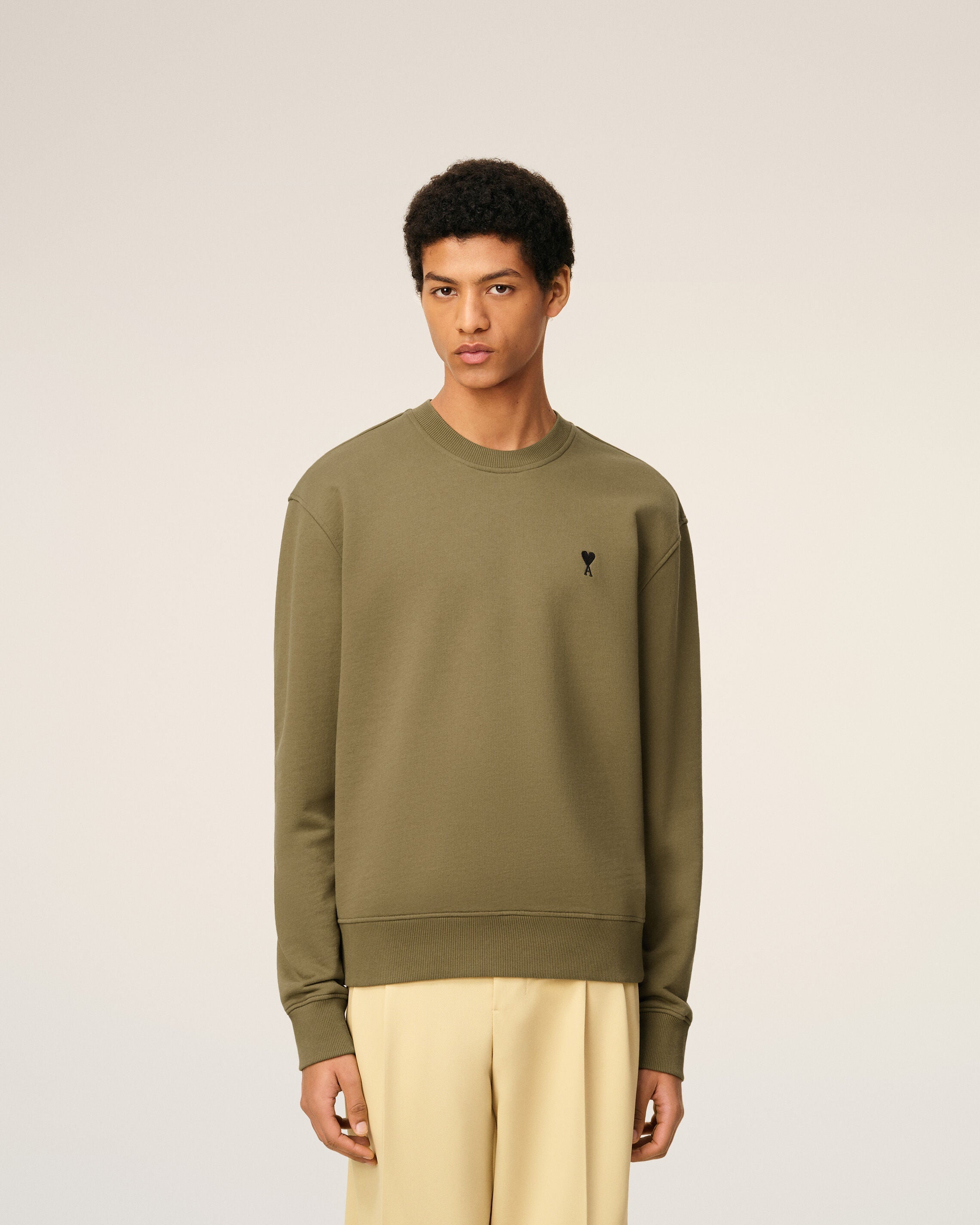 Sweatshirt Vert Ami De Coeur En Coton