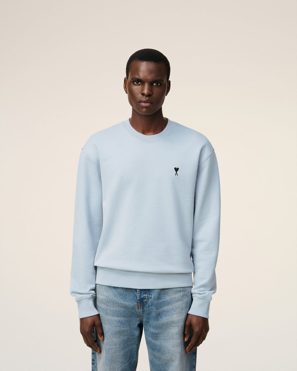 Sweatshirt Bleu Ami De Coeur En Coton