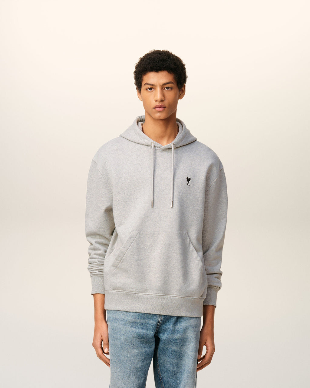 Hoodie Gris Ami De Coeur En Coton