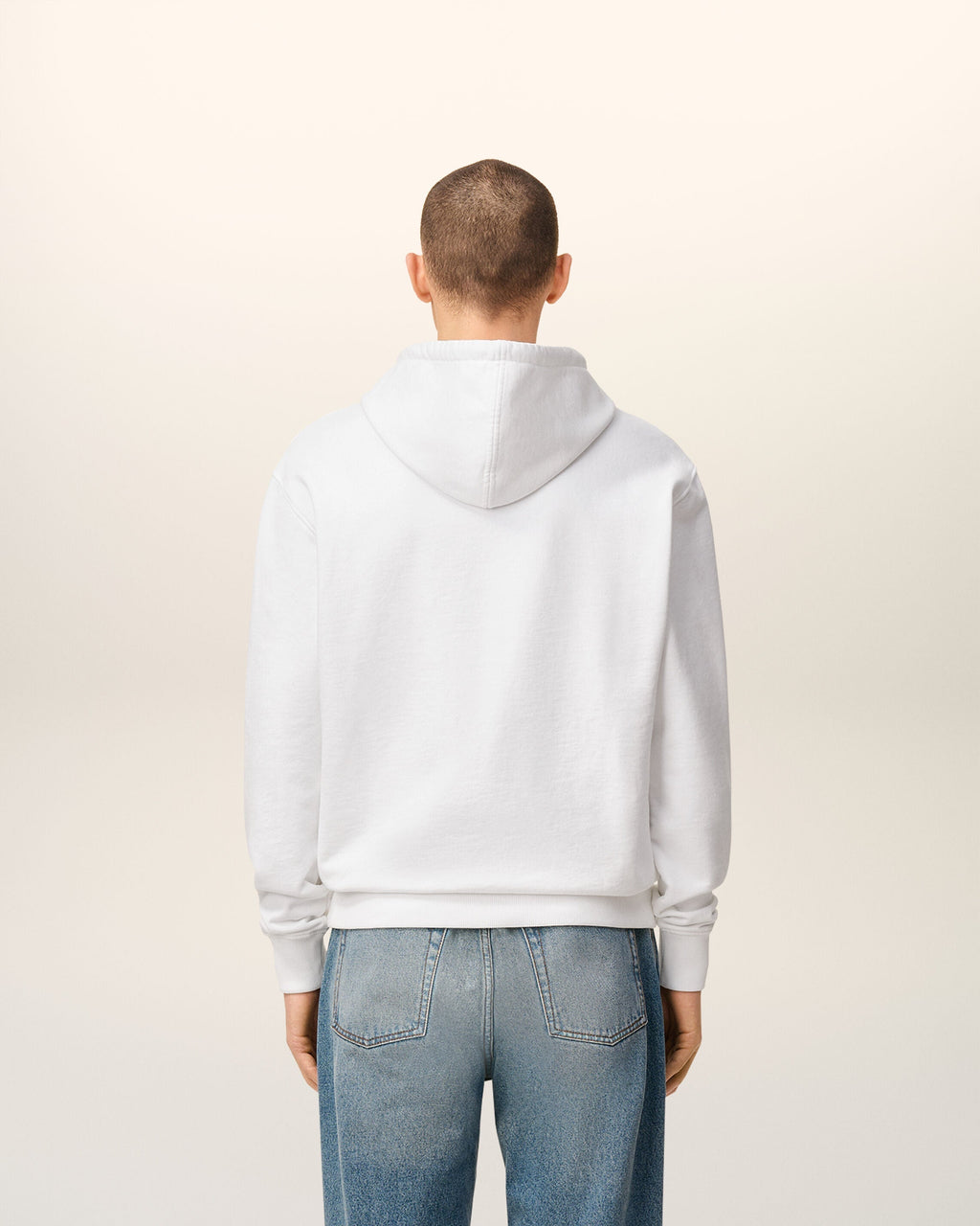 Hoodie Blanc Ami De Coeur En Coton