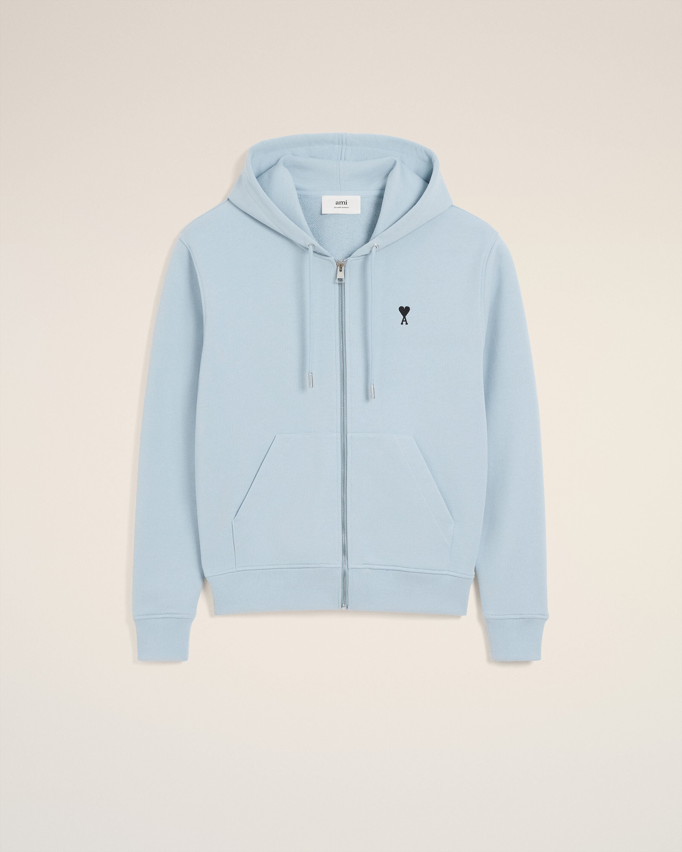 Hoodie Bleu Zippé Ami De Coeur En Coton