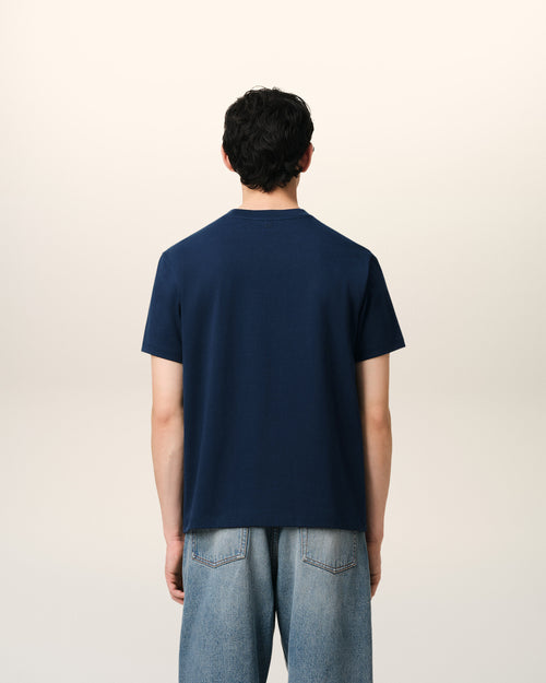 T-Shirt Bleu Marine Ami de Coeur En Coton