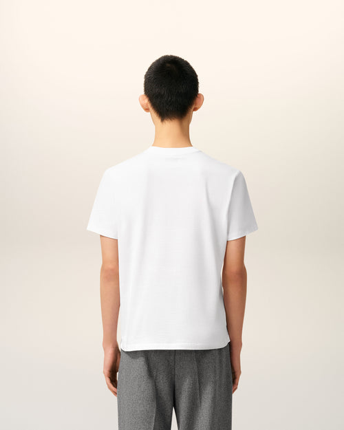 T-shirt Blanc Ami De Coeur En Coton