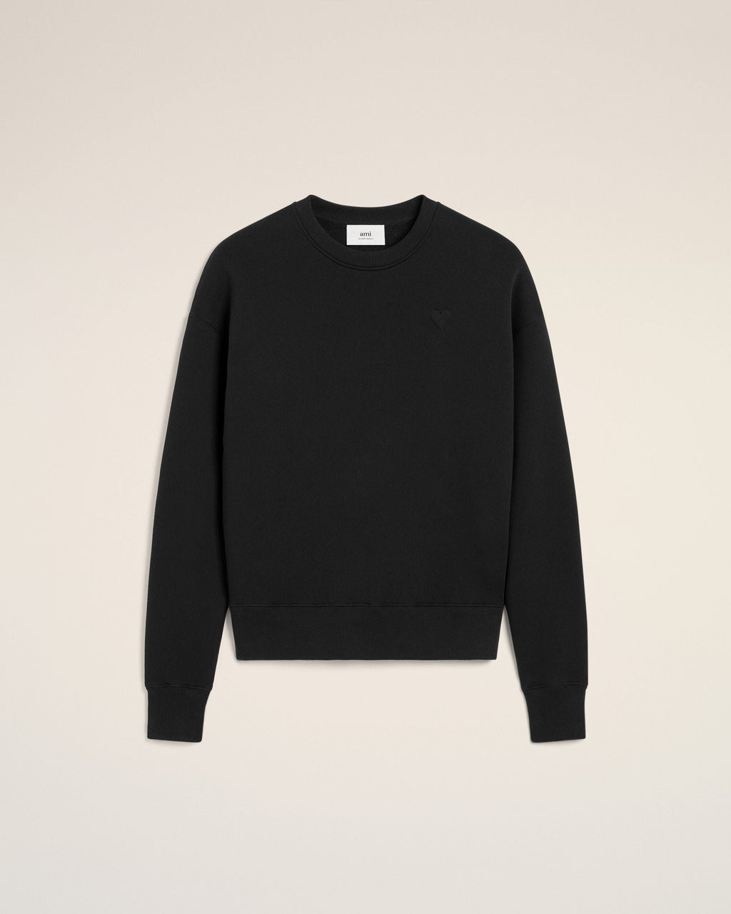 Sweatshirt Noir Ami de Coeur En Coton