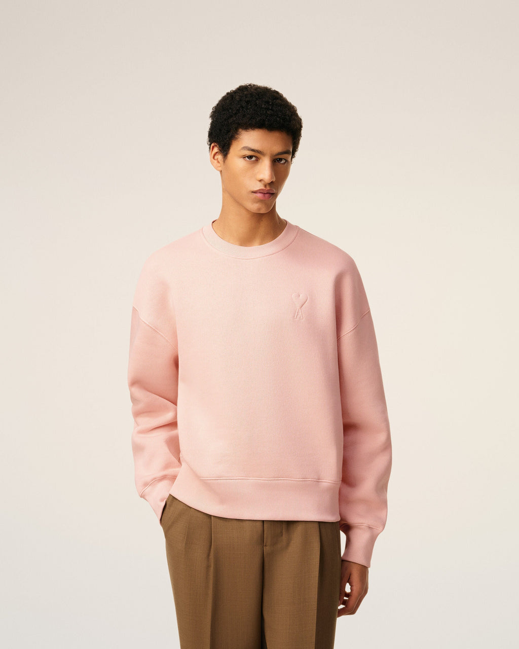 Sweatshirt Rose Ami De Coeur En Coton
