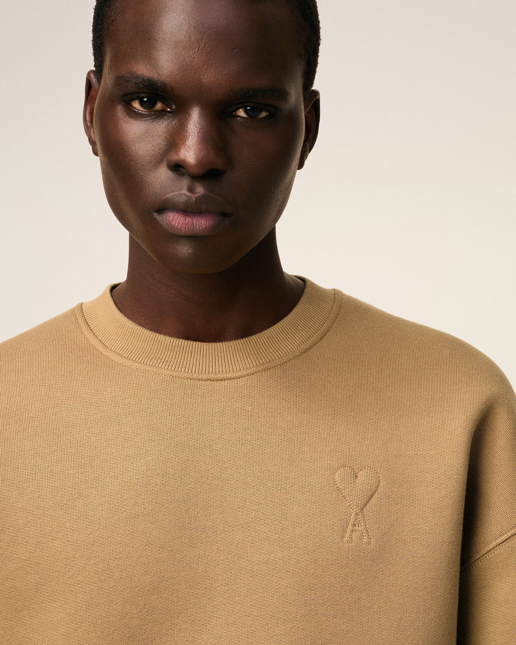 Sweatshirt Marron Ami De Coeur En Coton