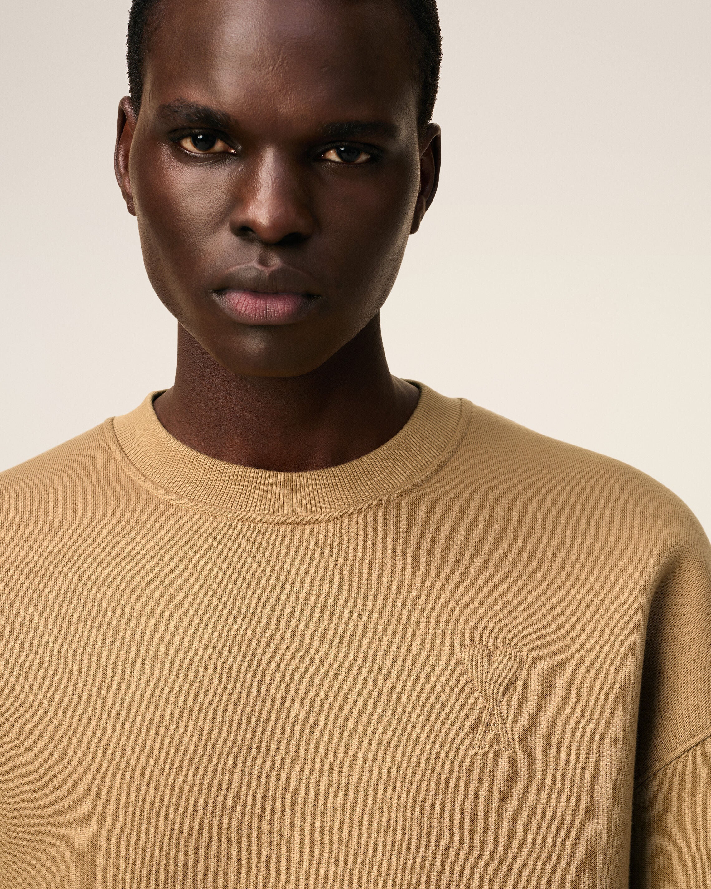 Sweatshirt Marron Ami De Coeur En Coton