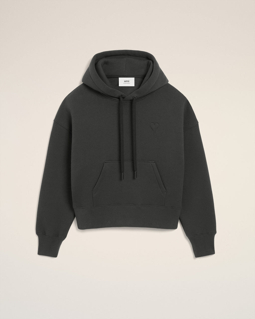 Hoodie Noir Ami De Coeur En Coton