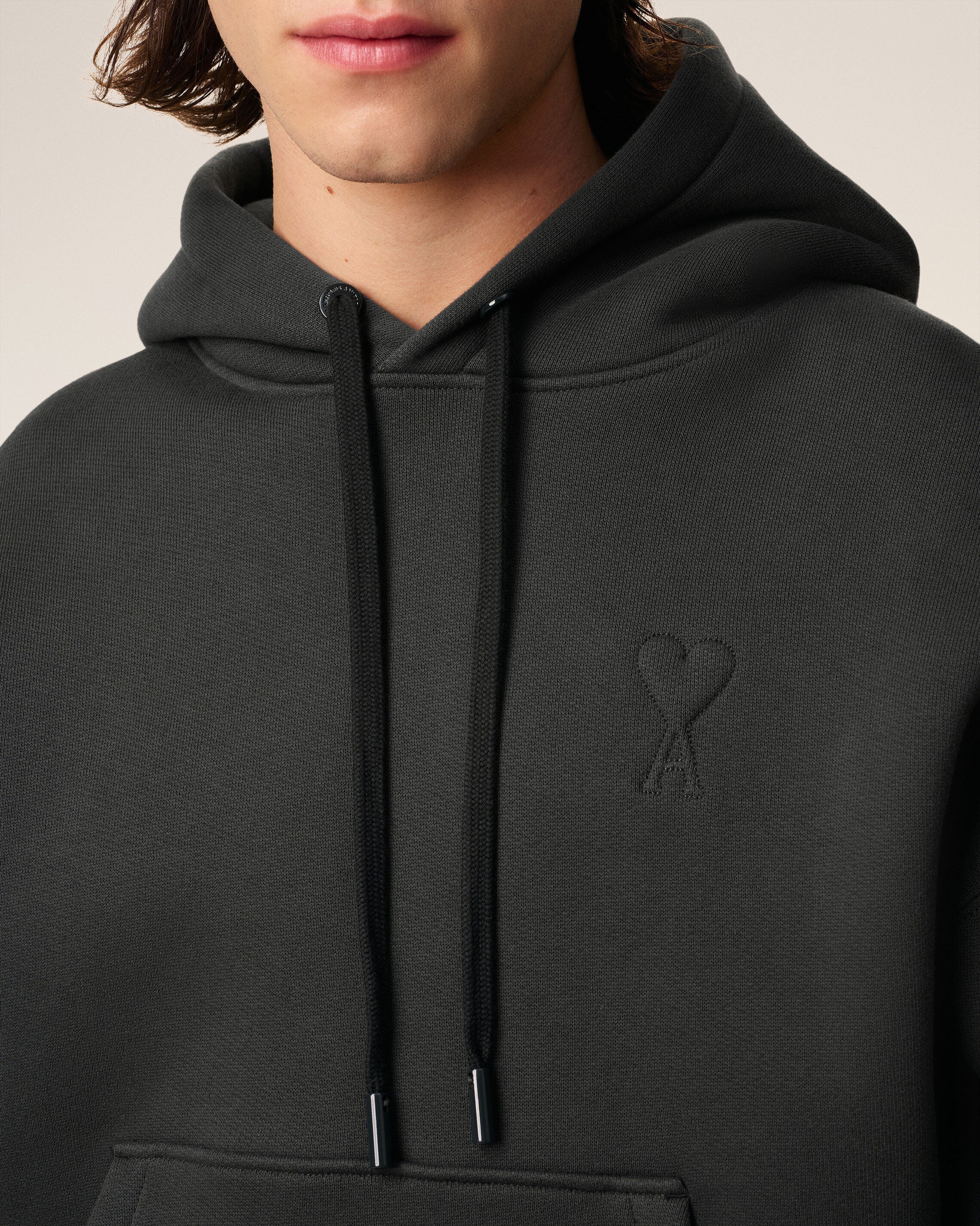 Hoodie Noir Ami De Coeur En Coton