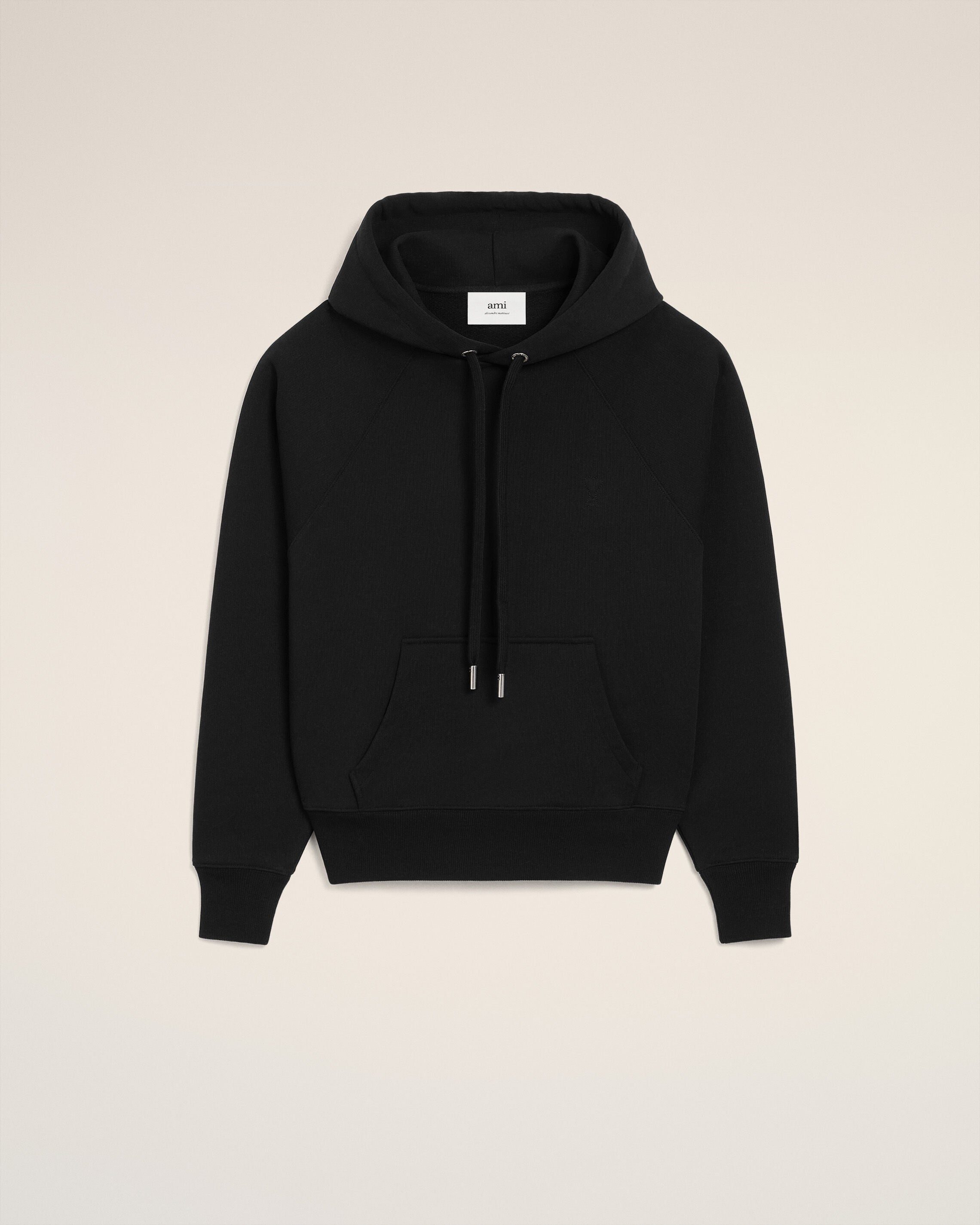 Hoodie Noir Ami De Coeur En Coton