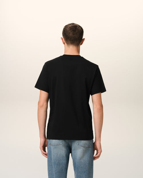 T-shirt Noir Ami de Coeur En Coton