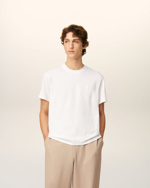 T-shirt Blanc Ami De Coeur En Coton Biologique