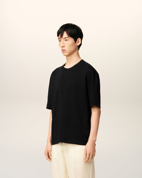 T-shirt Noir Ami De Coeur En Coton