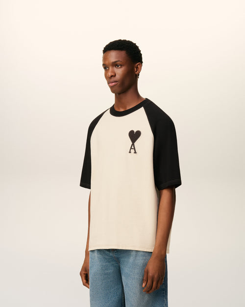 T-shirt Blanc Manches Courtes Ami De Coeur En Coton