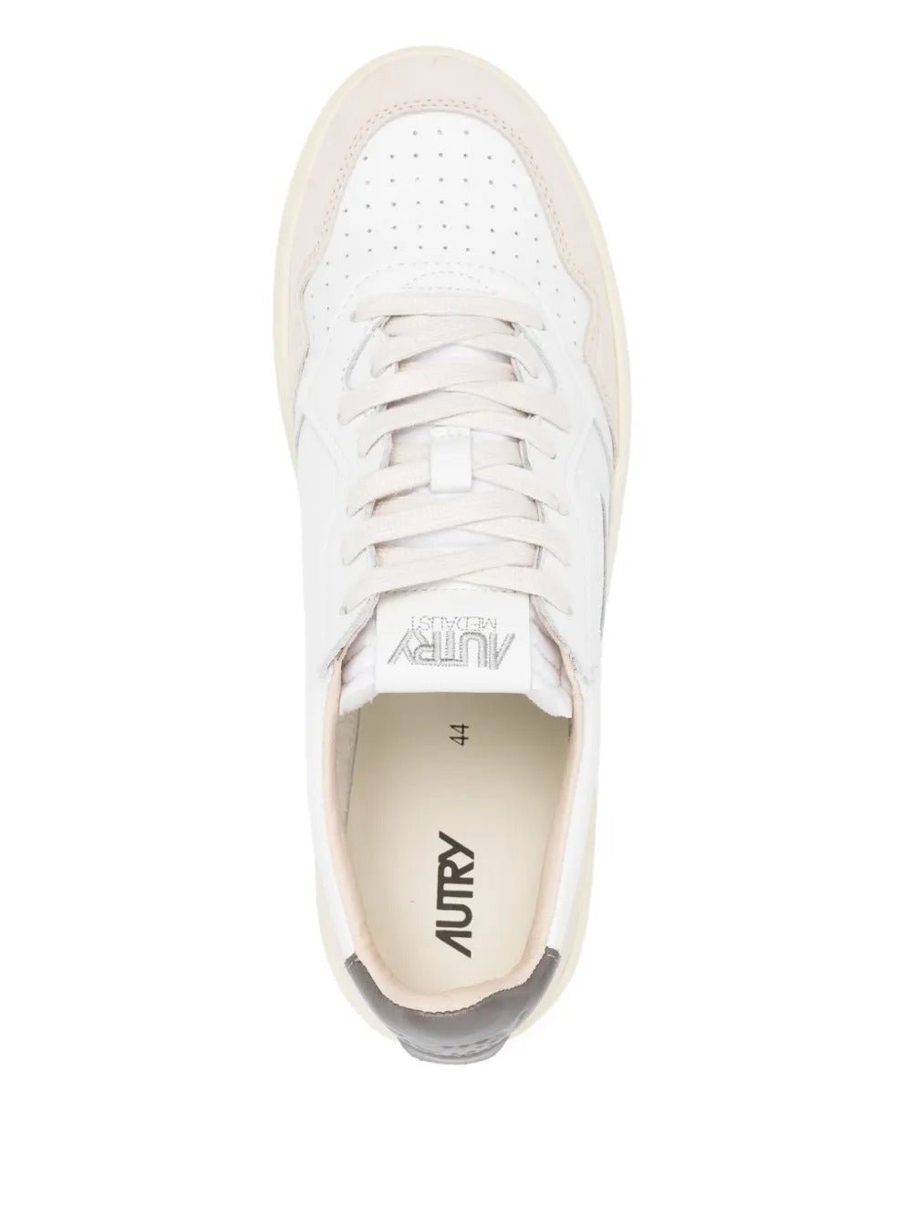AUTRY - Baskets Medalist en cuir Blanc