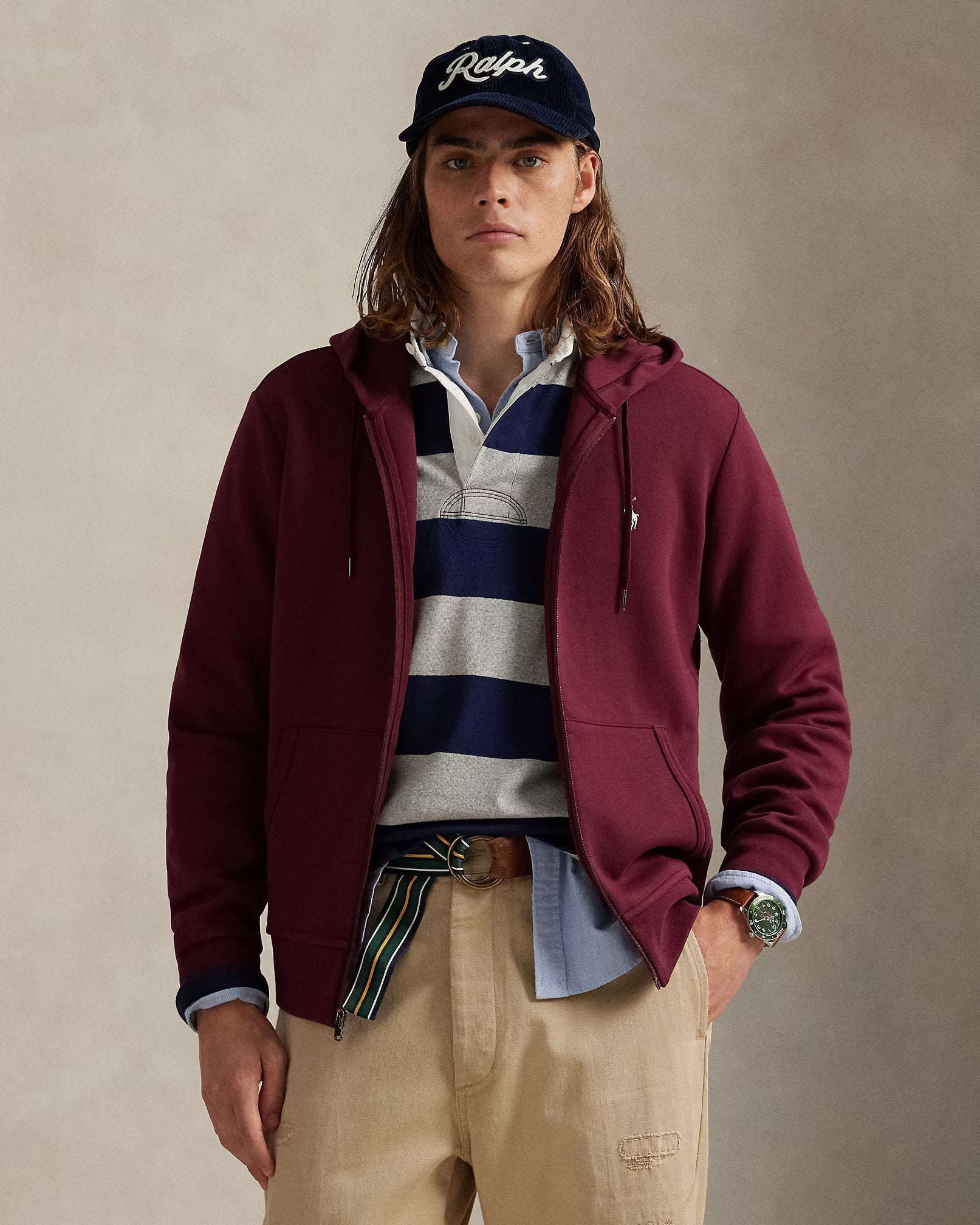 Sweat à capuche en maille double