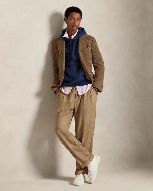 Sweat à capuche en molleton bouclé